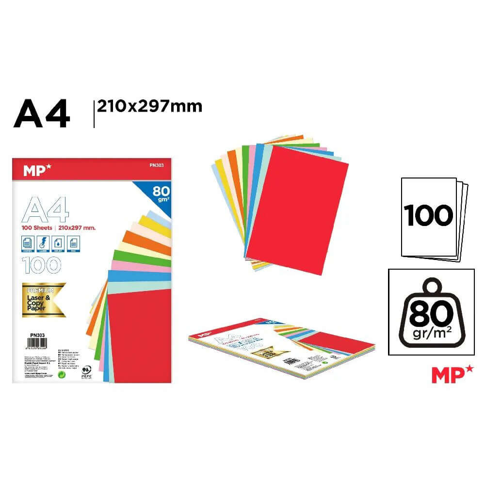 Hartie color A4, 80g/mp Hartie color A4, 80g/mp